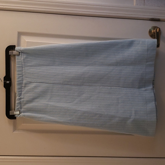 Bogart of Texas Blue & White Striped Skirt Vintage 1960s 1970s Size Small - Picture 1 of 5